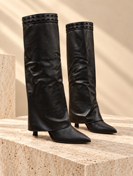 Ženske čizme - L6457058-BLK-PU