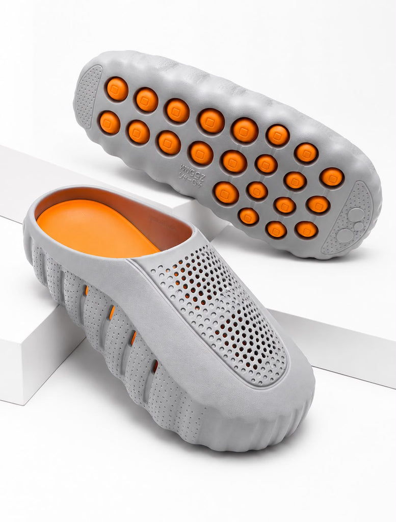 Muške papuče - M9068-GRY/ORG