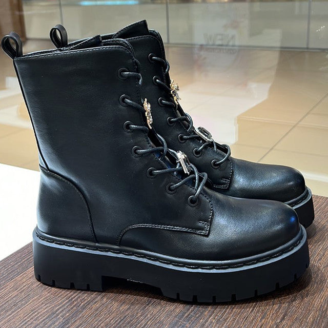 Ženske poluduboke cipele -6041-BLK