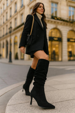 Ženske čizme - LX30325-BLKSU