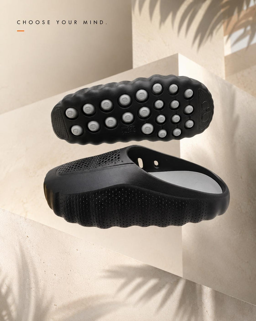 Ženske papuče - L9068-BLK/GRY