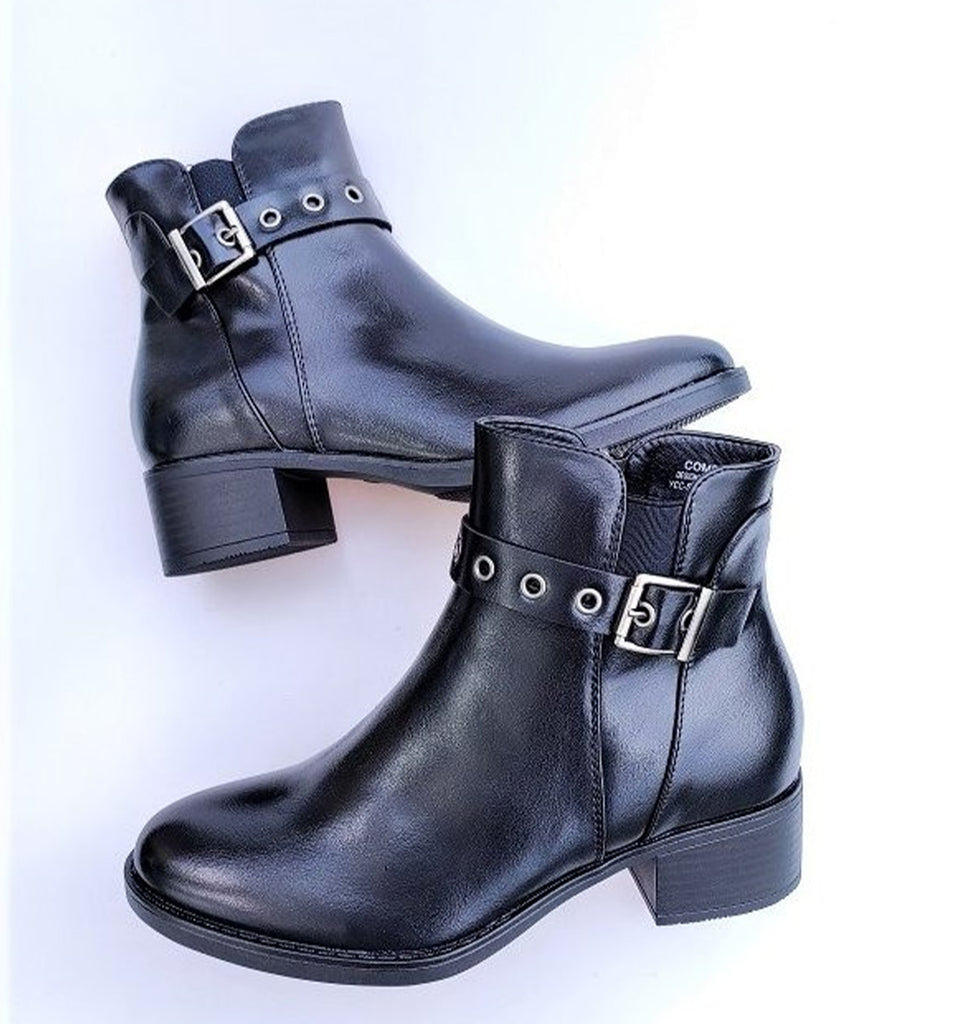 Ženske poluduboke cipele-YCC-52-BLK